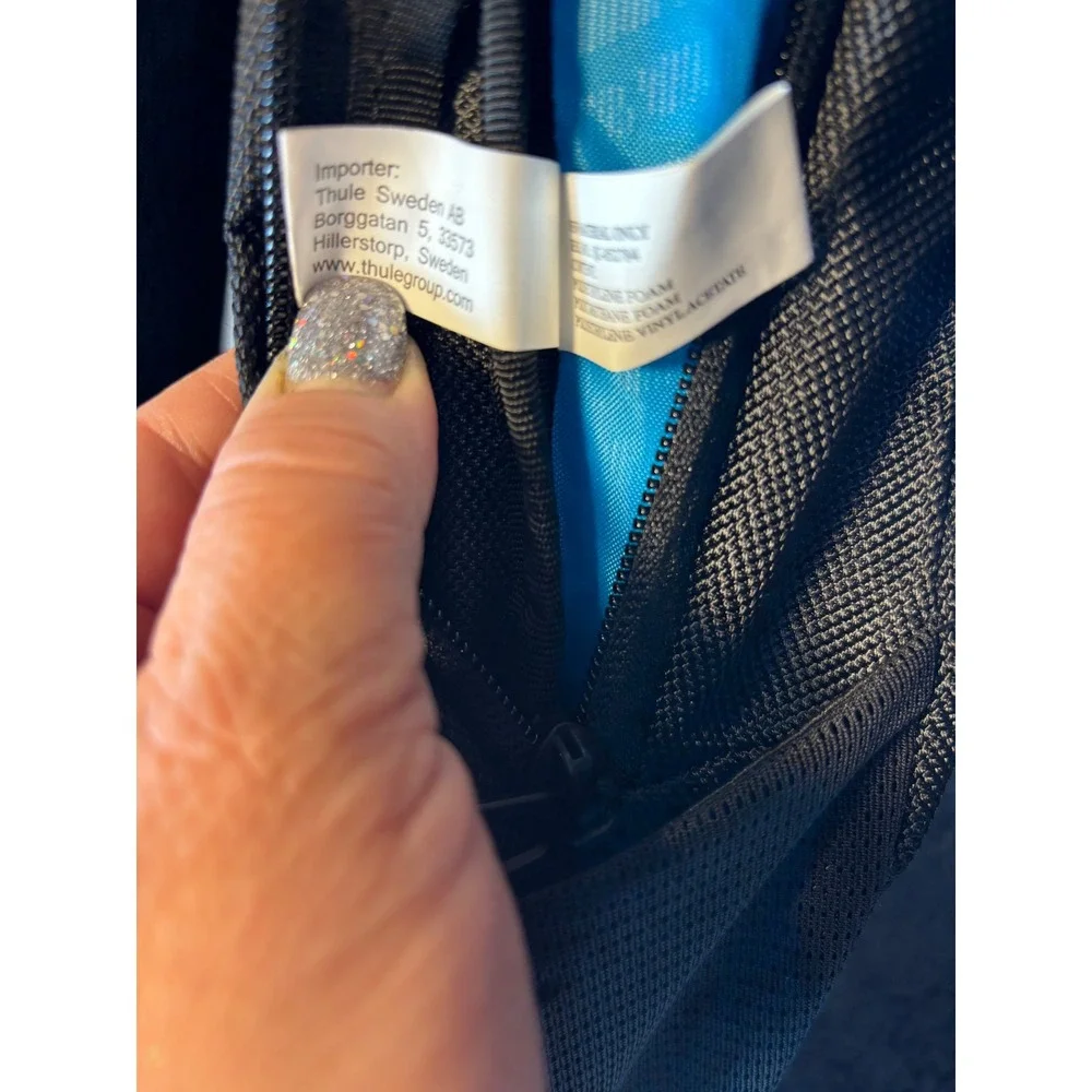 Thule backpack 18high by‎ 12 wide.